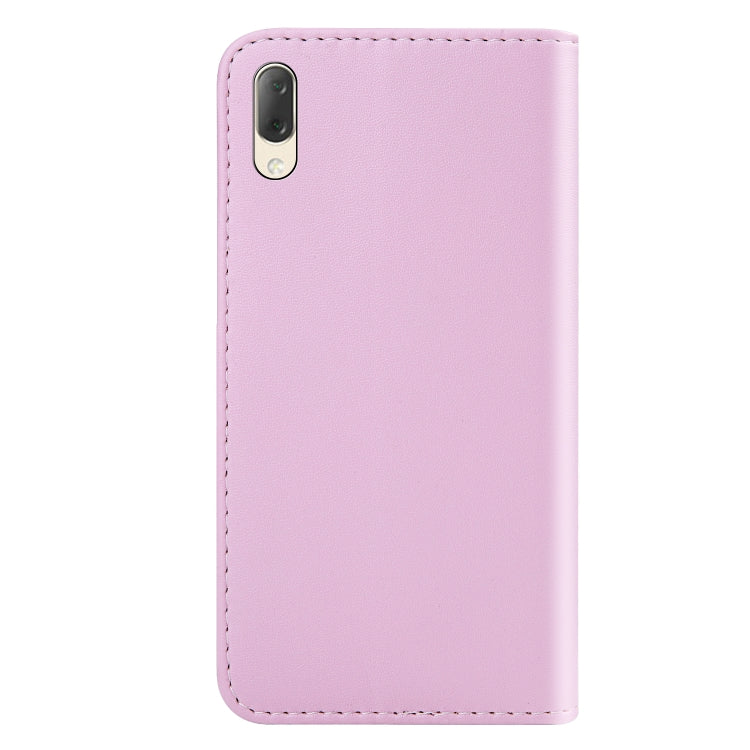 For Sony Xperia L3 Tricolor Stitching Horizontal Flip TPU + PU Leather Case with Holder & Card Slots & Wallet