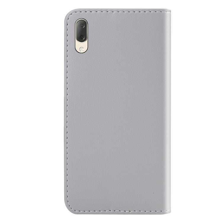For Sony Xperia L3 Tricolor Stitching Horizontal Flip TPU + PU Leather Case with Holder & Card Slots & Wallet