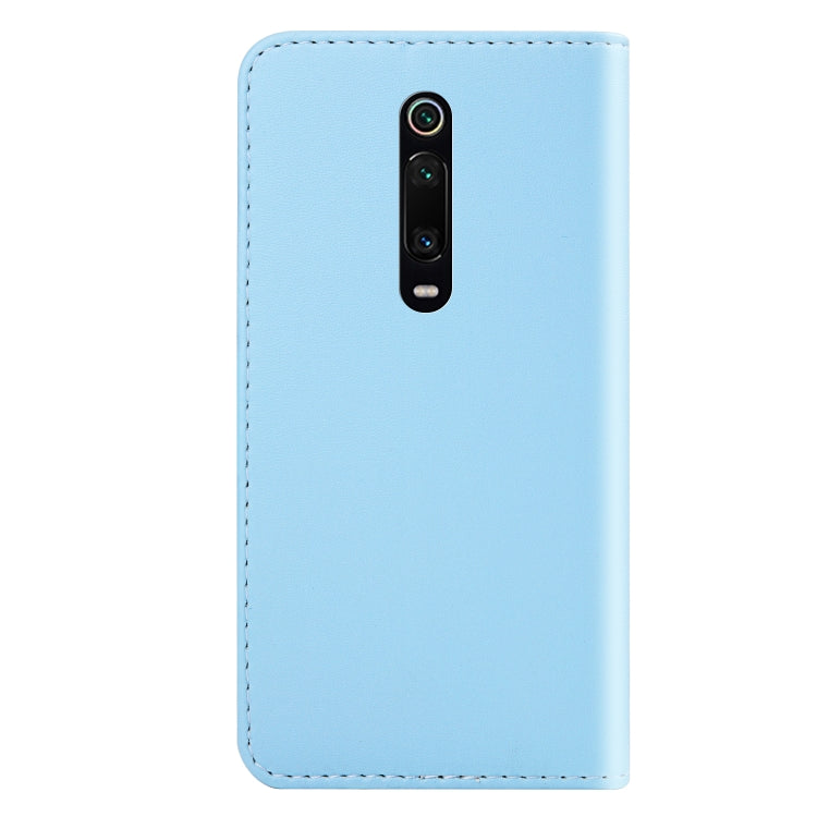 For Xiaomi Redmi K20 Pro / K20 Tricolor Stitching Horizontal Flip TPU + PU Leather Case with Holder & Card Slots & Wallet