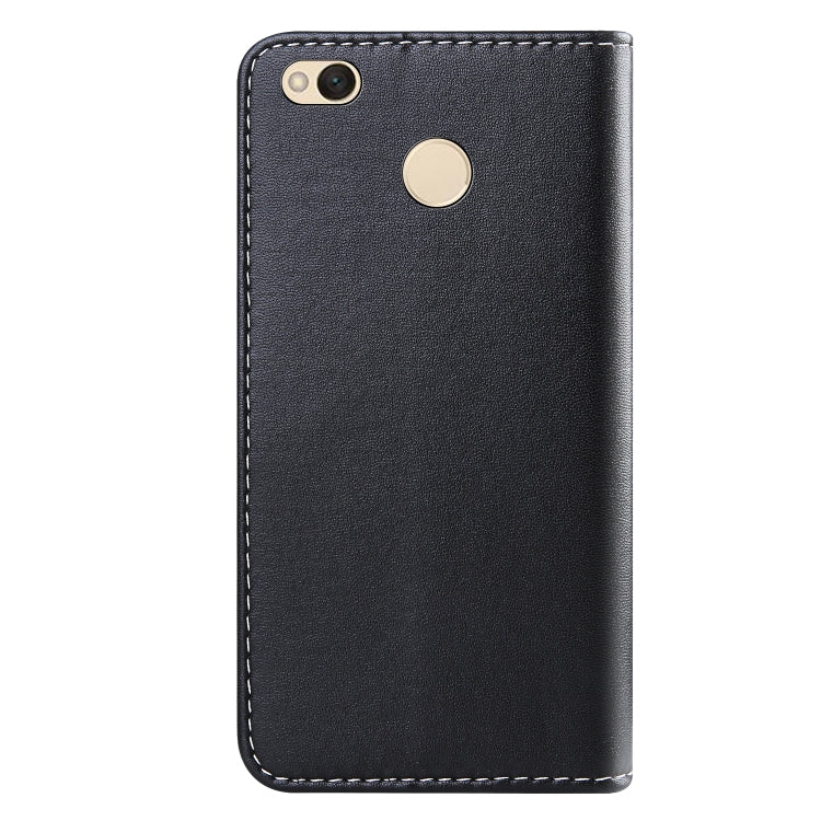 For Xiaomi Redmi 4X Tricolor Stitching Horizontal Flip TPU + PU Leather Case with Holder & Card Slots & Wallet