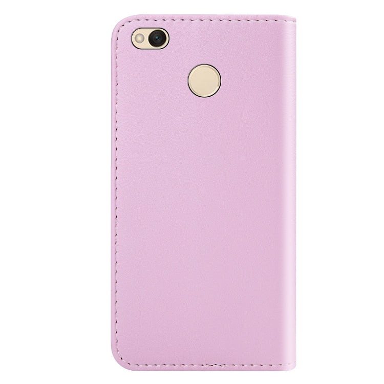 For Xiaomi Redmi 4X Tricolor Stitching Horizontal Flip TPU + PU Leather Case with Holder & Card Slots & Wallet