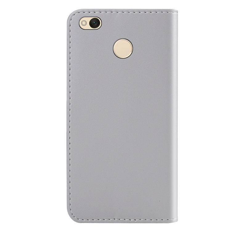 For Xiaomi Redmi 4X Tricolor Stitching Horizontal Flip TPU + PU Leather Case with Holder & Card Slots & Wallet