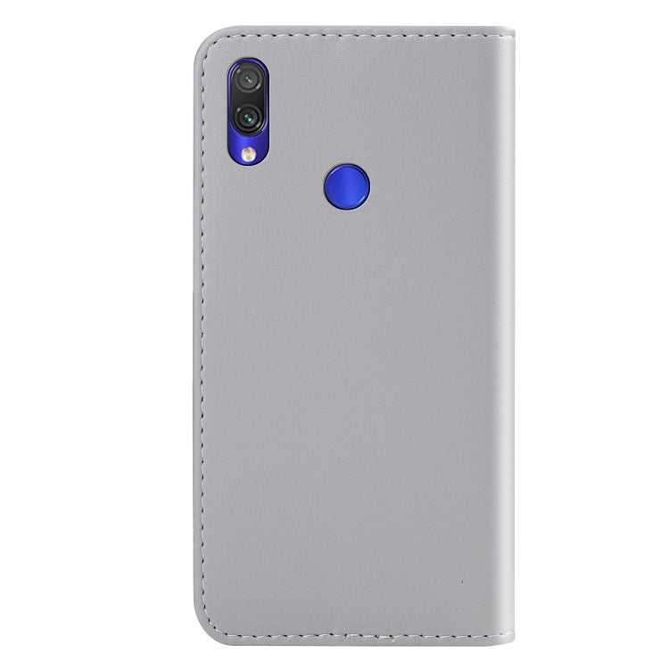 For Xiaomi Redmi 7 Tricolor Stitching Horizontal Flip TPU + PU Leather Case with Holder & Card Slots & Wallet