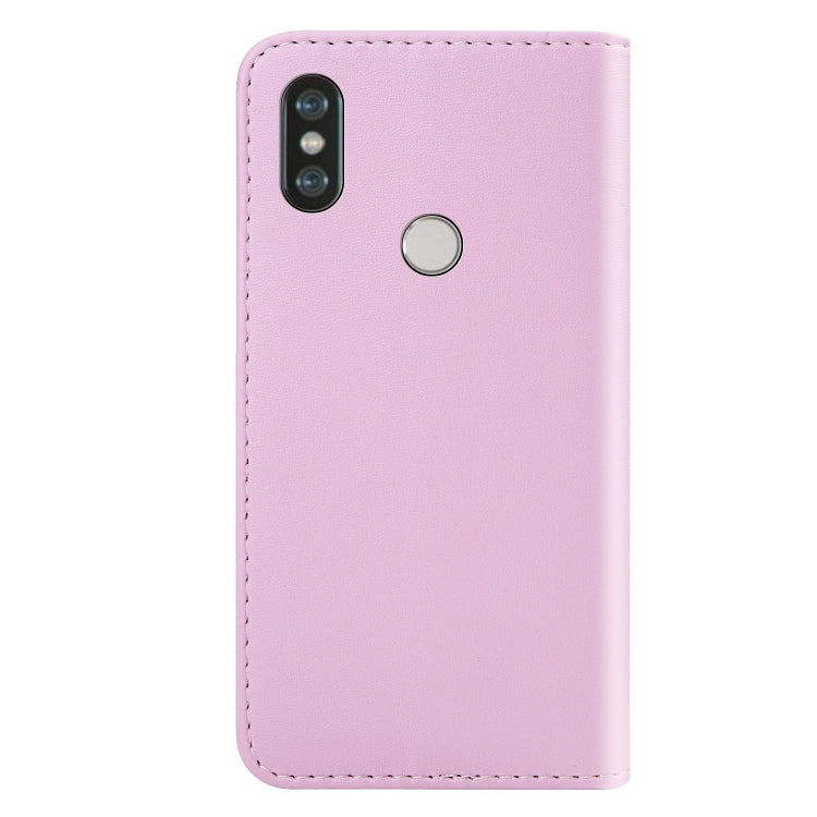 For Xiaomi Redmi Note 5 Pro Tricolor Stitching Horizontal Flip TPU + PU Leather Case with Holder & Card Slots & Wallet