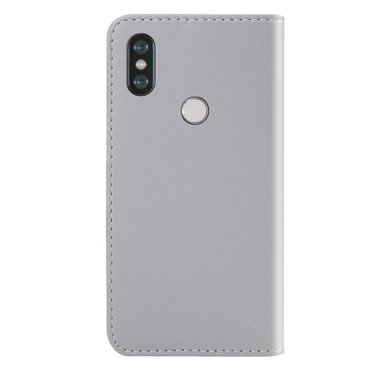 For Xiaomi Redmi Note 5 Pro Tricolor Stitching Horizontal Flip TPU + PU Leather Case with Holder & Card Slots & Wallet