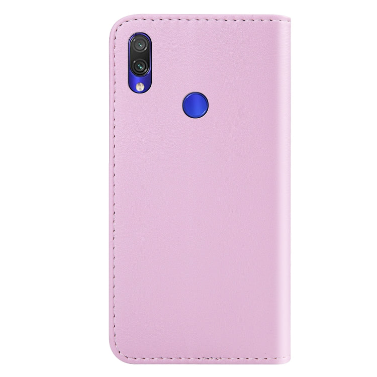 For Xiaomi Redmi Note 7 Pro Tricolor Stitching Horizontal Flip TPU + PU Leather Case with Holder & Card Slots & Wallet