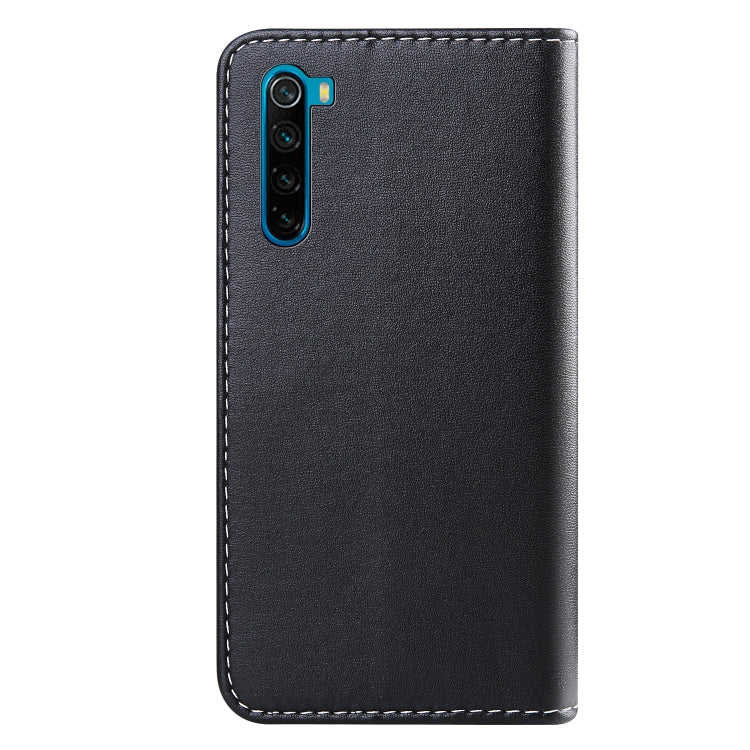 For Xiaomi Redmi Note 8 Tricolor Stitching Horizontal Flip TPU + PU Leather Case with Holder & Card Slots & Wallet