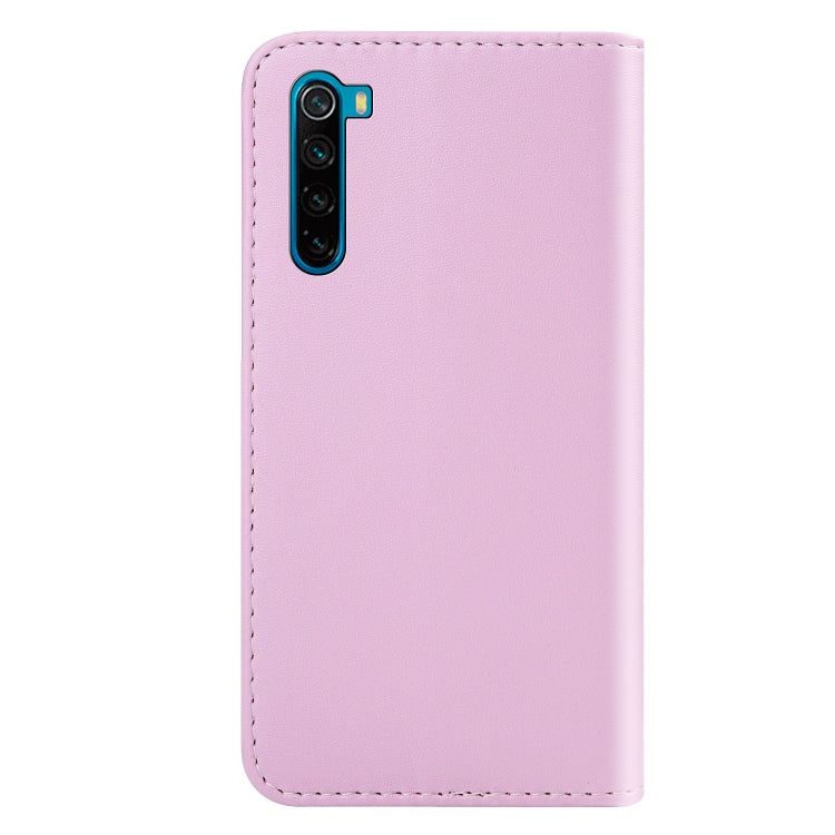 For Xiaomi Redmi Note 8 Tricolor Stitching Horizontal Flip TPU + PU Leather Case with Holder & Card Slots & Wallet