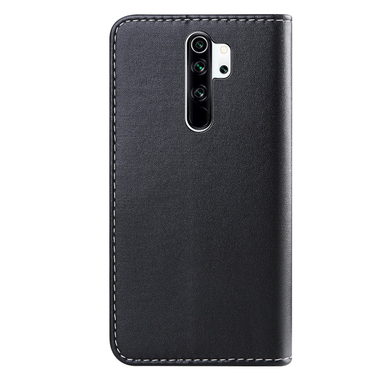 For Xiaomi Redmi Note 8 Pro Tricolor Stitching Horizontal Flip TPU + PU Leather Case with Holder & Card Slots & Wallet