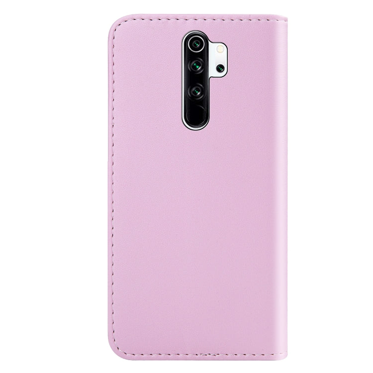 For Xiaomi Redmi Note 8 Pro Tricolor Stitching Horizontal Flip TPU + PU Leather Case with Holder & Card Slots & Wallet