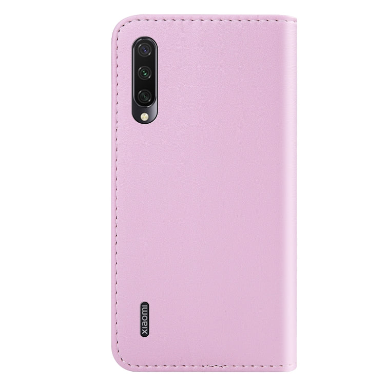 For Xiaomi Mi A3 / Mi CC9e Tricolor Stitching Horizontal Flip TPU + PU Leather Case with Holder & Card Slots & Wallet