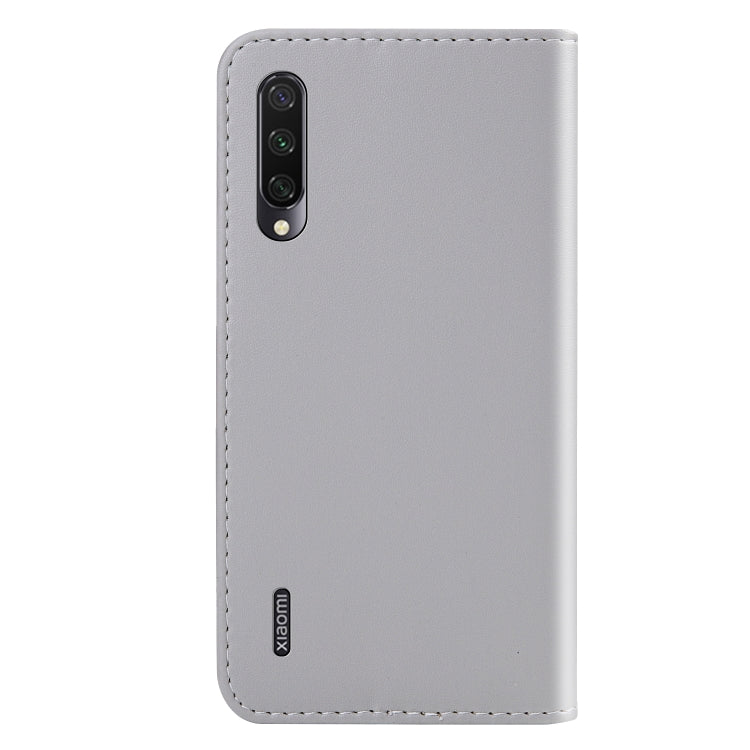 For Xiaomi Mi A3 / Mi CC9e Tricolor Stitching Horizontal Flip TPU + PU Leather Case with Holder & Card Slots & Wallet