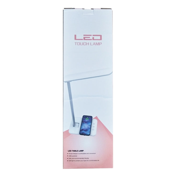 T01 10W Multi-function Aluminum Alloy Folding Touch Desk Lamp Mobile Phone Wireless Charger