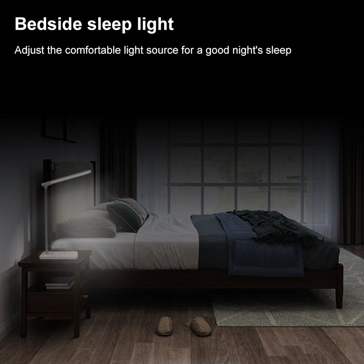 T01 10W Multi-function Aluminum Alloy Folding Touch Desk Lamp Mobile Phone Wireless Charger