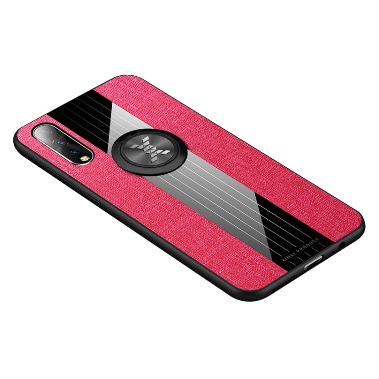 For Vivo IQOO Neo XINLI Stitching Cloth Texture Shockproof TPU Protective Case with Ring Holder