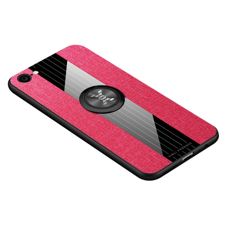 For Vivo X9 Plus XINLI Stitching Cloth Texture Shockproof TPU Protective Case with Ring Holder