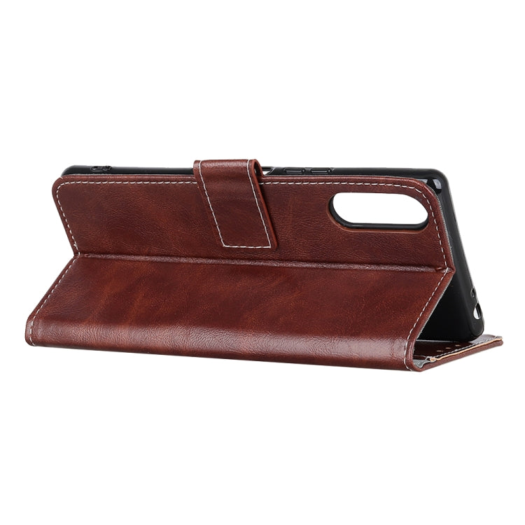 For Sony Xperia Ace II Retro Crazy Horse Texture Horizontal Flip Leather Case with Holder & Card Slots & Photo Frame & Wallet