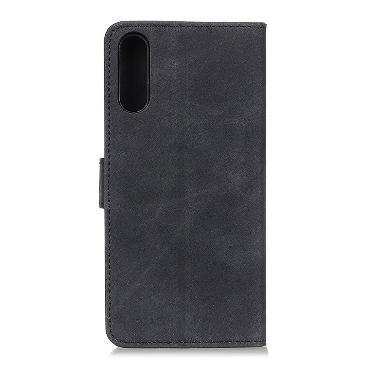 For Sony Xperia Ace II KHAZNEH Retro Texture PU + TPU Horizontal Flip Leather Case with Holder & Card Slots & Wallet