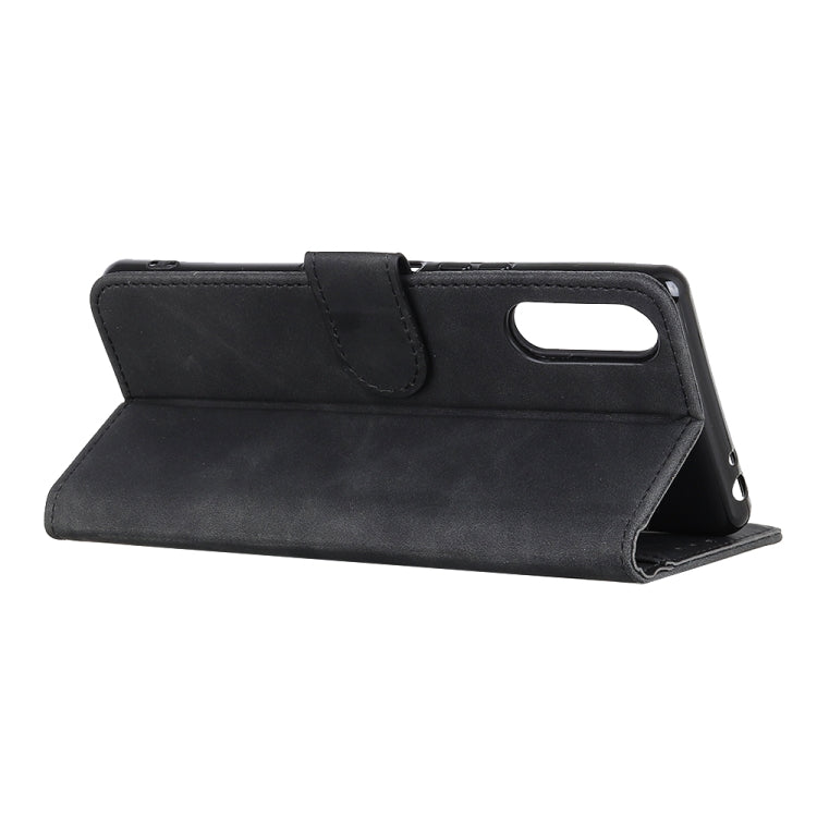 For Sony Xperia Ace II KHAZNEH Retro Texture PU + TPU Horizontal Flip Leather Case with Holder & Card Slots & Wallet