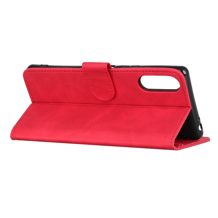 For Sony Xperia Ace II KHAZNEH Retro Texture PU + TPU Horizontal Flip Leather Case with Holder & Card Slots & Wallet