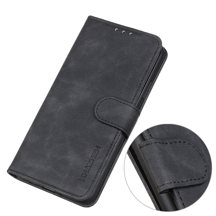 For Xiaomi Redmi Note 10 4G / Note 10S KHAZNEH Retro Texture PU + TPU Horizontal Flip Leather Case with Holder & Card Slots & Wallet