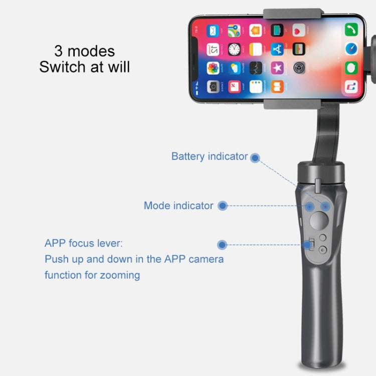 F6 Vlog Live Broadcast Anti-shake Smart Three-axis Follow-up Mobile Phone Bracket Handheld Gimbal Stabilizer
