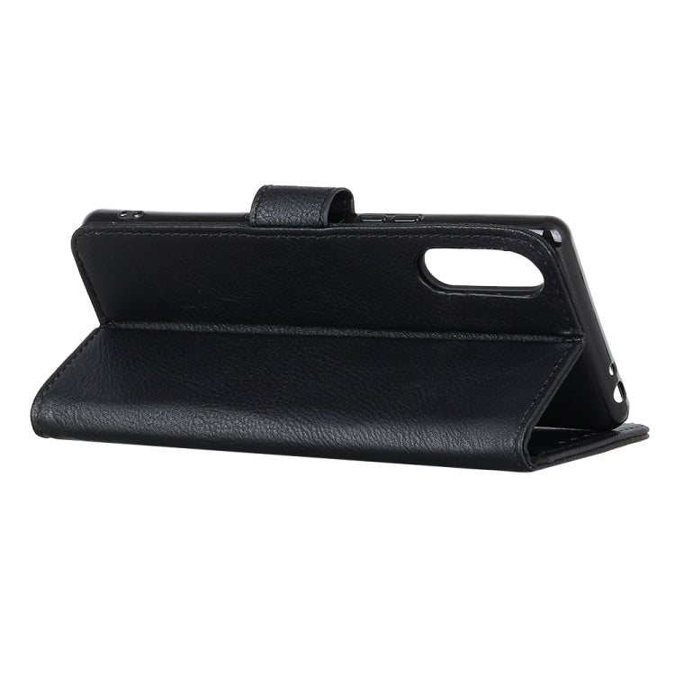 For Sony Xperia Ace II KHAZNEH Cowhide Texture Horizontal Flip Leather Case with Holder & Card Slots & Wallet
