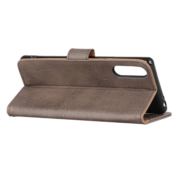 For Sony Xperia Ace II KHAZNEH Cowhide Texture Horizontal Flip Leather Case with Holder & Card Slots & Wallet