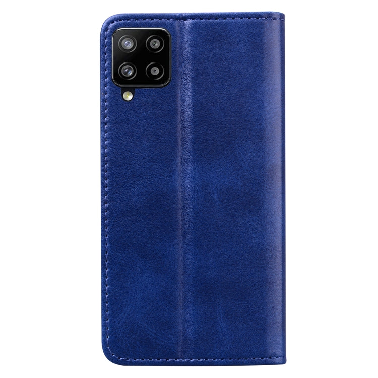 For Samsung Galaxy A42 5G Business Stitching Horizontal Flip Leather Case with Double Folding & Bracket & Card Slots & Photo Frame & Wallet