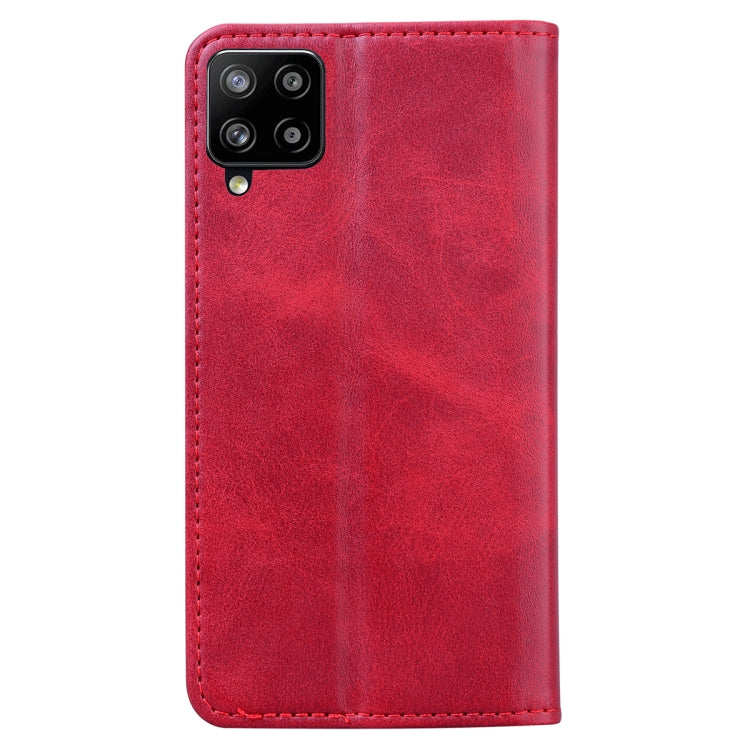 For Samsung Galaxy A42 5G Business Stitching Horizontal Flip Leather Case with Double Folding & Bracket & Card Slots & Photo Frame & Wallet