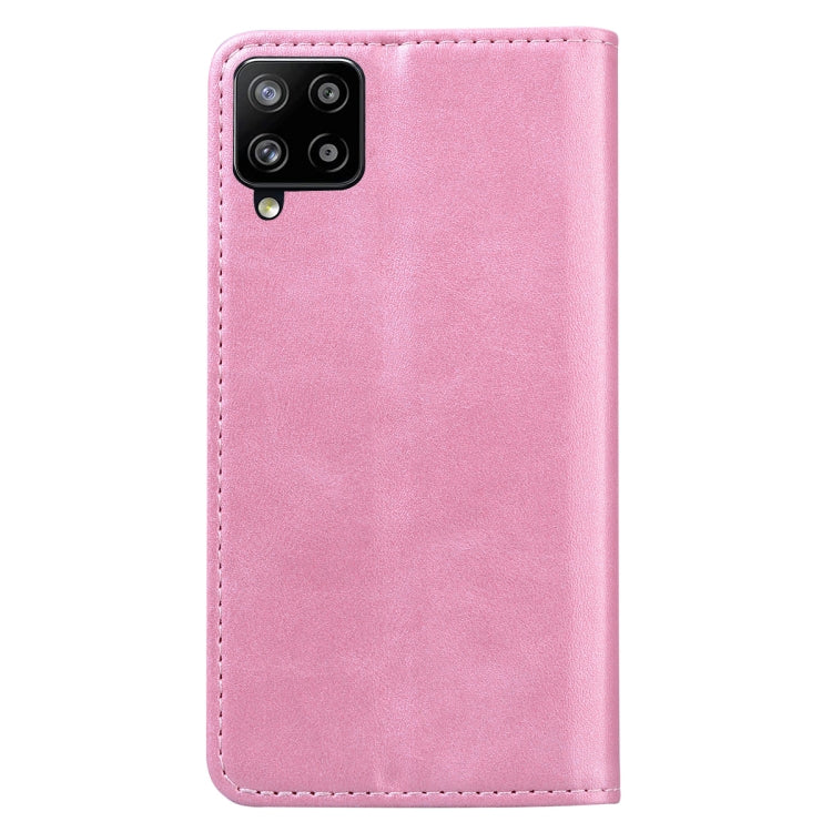 For Samsung Galaxy A42 5G Business Stitching Horizontal Flip Leather Case with Double Folding & Bracket & Card Slots & Photo Frame & Wallet