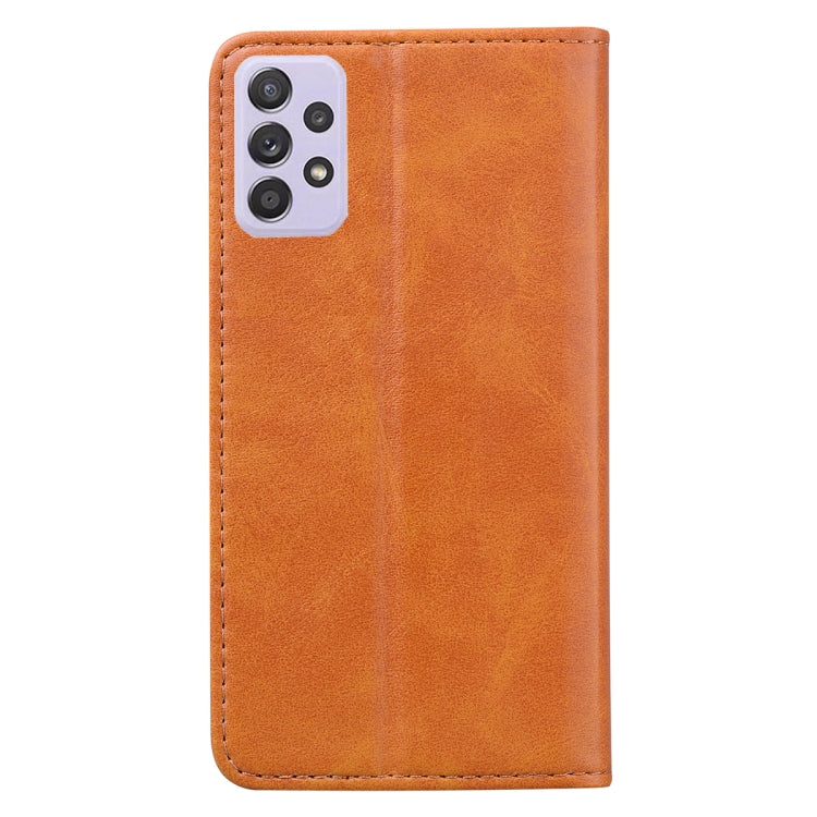 For Samsung Galaxy A52 5G / 4G Business Stitching Horizontal Flip Leather Case with Double Folding & Bracket & Card Slots & Photo Frame & Wallet