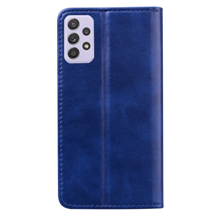 For Samsung Galaxy A52 5G / 4G Business Stitching Horizontal Flip Leather Case with Double Folding & Bracket & Card Slots & Photo Frame & Wallet