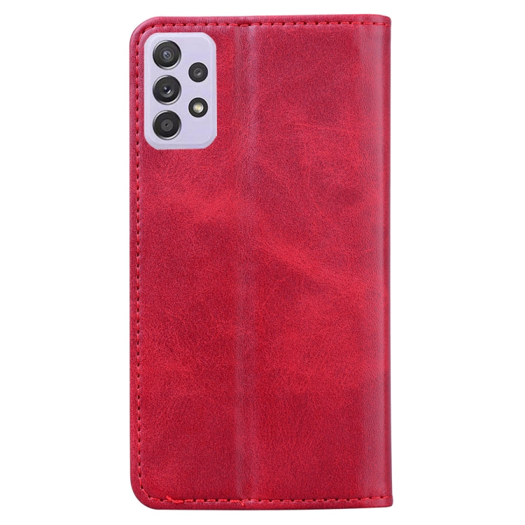 For Samsung Galaxy A52 5G / 4G Business Stitching Horizontal Flip Leather Case with Double Folding & Bracket & Card Slots & Photo Frame & Wallet