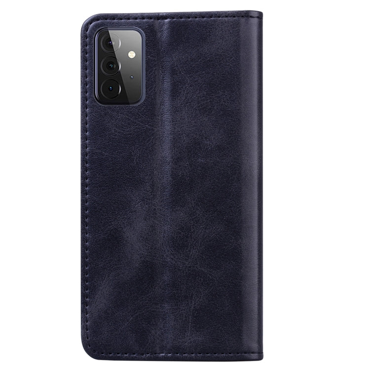 For Samsung Galaxy A72 5G / 4G Business Stitching Horizontal Flip Leather Case with Double Folding & Bracket & Card Slots & Photo Frame & Wallet