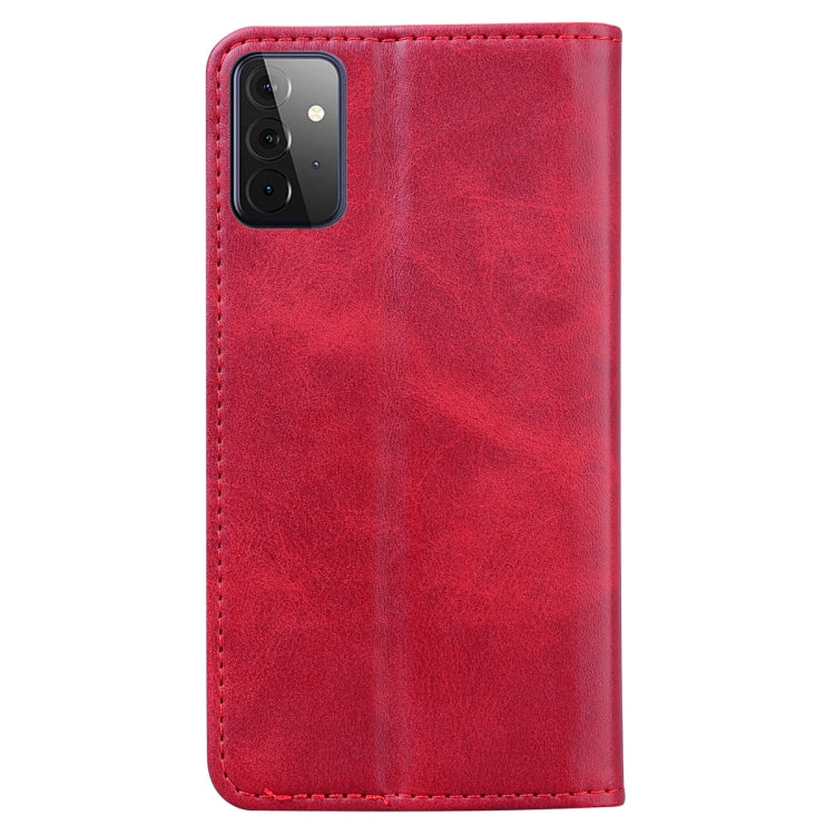 For Samsung Galaxy A72 5G / 4G Business Stitching Horizontal Flip Leather Case with Double Folding & Bracket & Card Slots & Photo Frame & Wallet