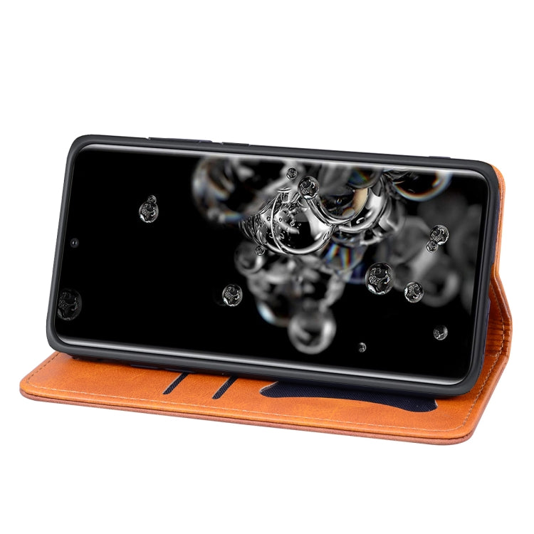 For Samsung Galaxy S21+ 5G Business Stitching Horizontal Flip Leather Case with Double Folding & Bracket & Card Slots & Photo Frame & Wallet
