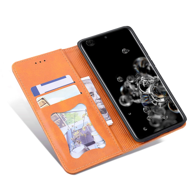For Samsung Galaxy S21+ 5G Business Stitching Horizontal Flip Leather Case with Double Folding & Bracket & Card Slots & Photo Frame & Wallet