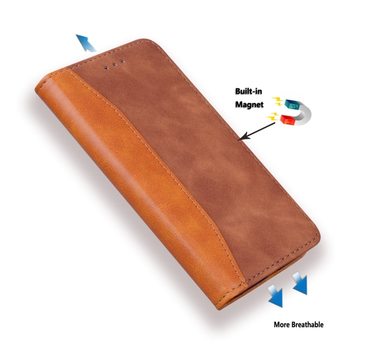 For Samsung Galaxy S21+ 5G Business Stitching Horizontal Flip Leather Case with Double Folding & Bracket & Card Slots & Photo Frame & Wallet