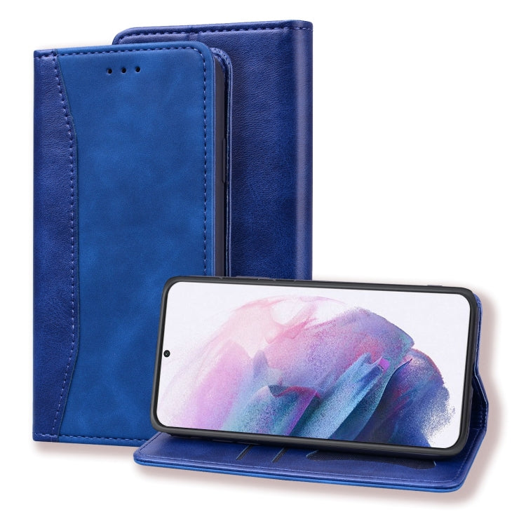 For Samsung Galaxy S21+ 5G Business Stitching Horizontal Flip Leather Case with Double Folding & Bracket & Card Slots & Photo Frame & Wallet