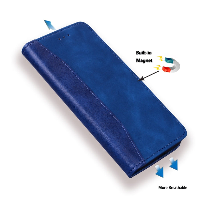For Samsung Galaxy S21+ 5G Business Stitching Horizontal Flip Leather Case with Double Folding & Bracket & Card Slots & Photo Frame & Wallet