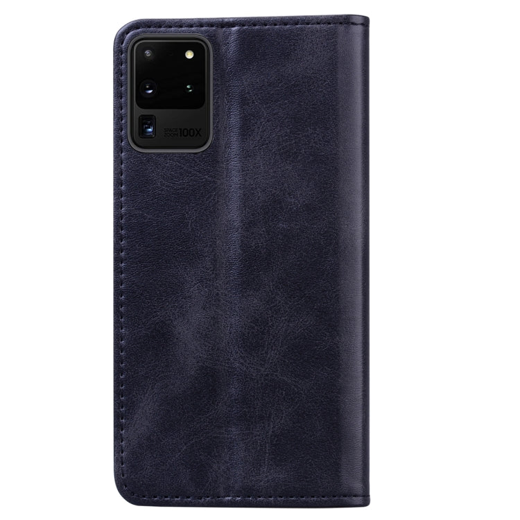 For Samsung Galaxy S21+ 5G Business Stitching Horizontal Flip Leather Case with Double Folding & Bracket & Card Slots & Photo Frame & Wallet