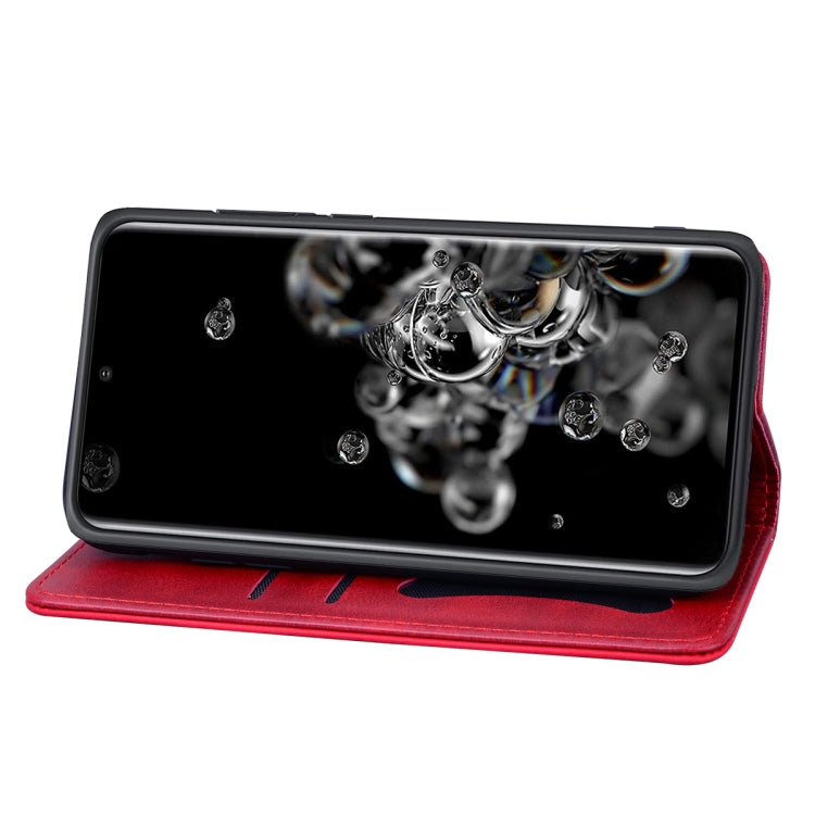 For Samsung Galaxy S21+ 5G Business Stitching Horizontal Flip Leather Case with Double Folding & Bracket & Card Slots & Photo Frame & Wallet