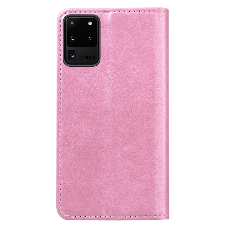 For Samsung Galaxy S21+ 5G Business Stitching Horizontal Flip Leather Case with Double Folding & Bracket & Card Slots & Photo Frame & Wallet