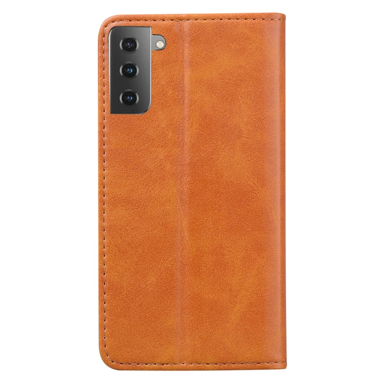 For Samsung Galaxy S21 Ultra 5G Business Stitching Horizontal Flip Leather Case with Double Folding & Bracket & Card Slots & Photo Frame & Wallet