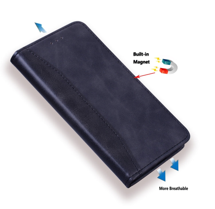 For Samsung Galaxy S21 Ultra 5G Business Stitching Horizontal Flip Leather Case with Double Folding & Bracket & Card Slots & Photo Frame & Wallet