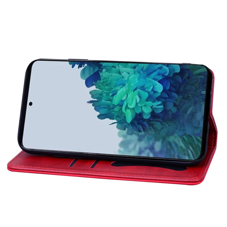 For Samsung Galaxy S21 Ultra 5G Business Stitching Horizontal Flip Leather Case with Double Folding & Bracket & Card Slots & Photo Frame & Wallet