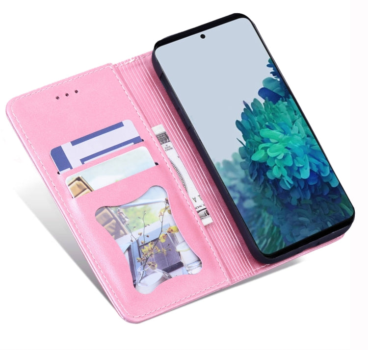 For Samsung Galaxy S21 Ultra 5G Business Stitching Horizontal Flip Leather Case with Double Folding & Bracket & Card Slots & Photo Frame & Wallet