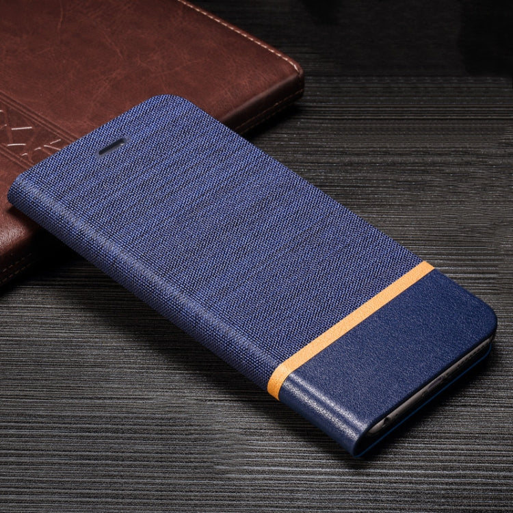 For ZTE A1 ZTG01 / Blade X1 5G Canvas Three-color Stitching Business Horizontal Flip Leather Case with Holder & Card Slot