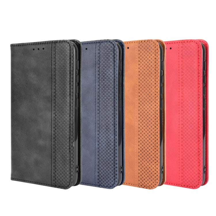 For Motorola Moto G30 Magnetic Buckle Retro Texture Horizontal Flip Leather Case with Holder & Card Slots & Photo Frame